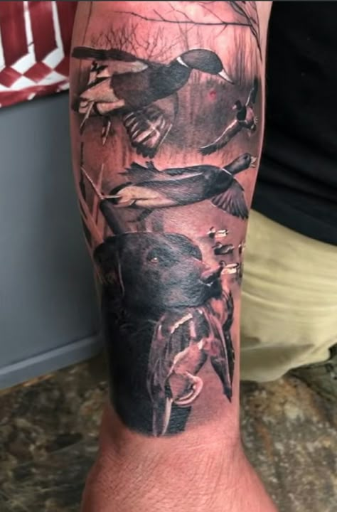 Tattoos Hunting, Duck Hunting Tattoos, Deer Hunting Tattoos, Drake Tattoos, Goose Tattoo, Hunter Tattoo, Duck Tattoos, Hunting Tattoos, Cowboy Tattoos