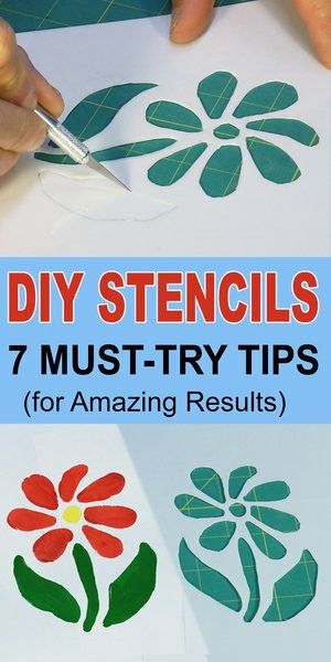 How To Do Stencil Painting, Making Stencils Diy, How To Make Stencils For Painting, How To Make A Stencil Diy, Homemade Stencils Diy, Easy Stencil Patterns Free Printable, Diy Paint Stencil, Printable Stencil Patterns Templates, Diy Stencils For Painting