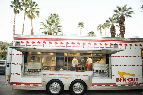 5 Fun Ideas For a Daytime Wedding Reception Non Traditional Reception Ideas, In N Out Catering Wedding, In N Out Truck Wedding, Late Night Food Truck Wedding, In N Out Wedding, In N Out Food Truck Wedding, In And Out Food Truck Wedding, Wedding In N Out Truck, Kitsch Wedding