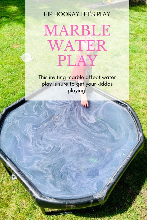 Create this stunning marble affect water play to get little hands dipping and playing! Great on a tuff tray or a small kitchen tray, you can do this anytime, anywhere. Water Play Tuff Tray Ideas, Tuff Tray Water Play, Water Messy Play, Quick Tuff Tray Ideas, Water Tuff Tray, Tuff Tray Sensory Ideas, Tuff Tray Sensory, Water Tuff Tray Ideas, Baby Tuff Tray Ideas