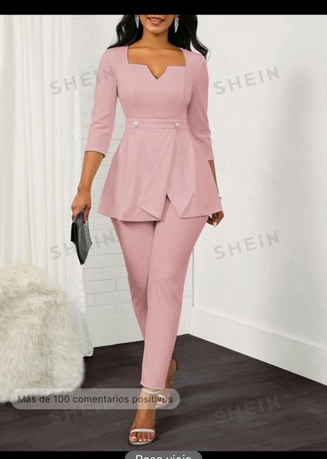 Peplum Top And Pants, Peplum Jumpsuits, Spring Outfits Women, Hem Top, Sleeveless Jumpsuits, Outfits Women, Sweetheart Neck, Two Piece Set, Two Piece Sets