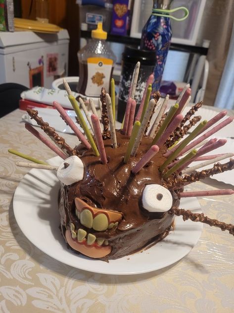 Goofy Cake, Scary Cakes, Tooth Cake, Ugly Cakes, 14th Birthday Cakes, Hedgehog Cake, Cake Fails, Quick Dessert, Rabbit Cake