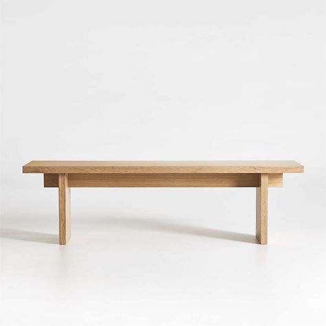 Wooden Bench Indoor, Modern Dining Bench, Intersecting Lines, Kitchen Table Bench, Kitchen Banquette, Dining Benches, Dining Nook, Oak Dining Table, Dining Room Bench