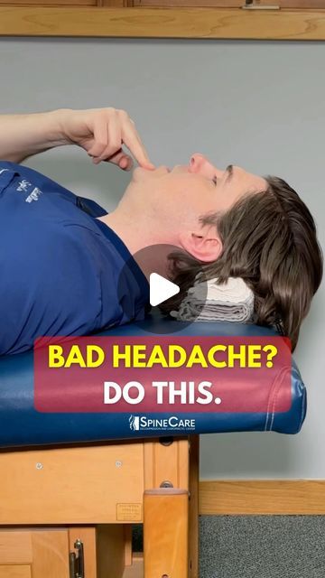 Dr. Michael Rowe | SpineCare on Instagram: "Dr. Rowe shows an easy exercise that can help quickly relieve a bad headache.  All it requires is a towel and is great at releasing stress and tension in muscles (that may lead to a headache).  Let us know how it works for you!   #headache #headaches #headacherelief" How To Relieve Tension Headaches, Relieve Sinus Pressure Headache Relief, What Helps A Headache, What To Do For A Headache, What Helps Headaches, How To Get Rid Of A Headache Naturally, Exercise For Headaches, How To Stop A Headache Fast, How To Get Rid Of Headaches Fast