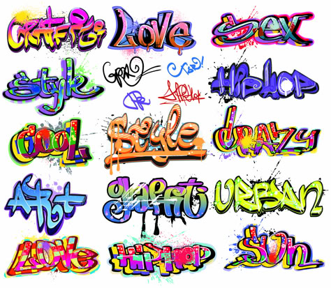 free vector Beautiful graffiti font design 01 vector Birch Mural, Grafitti Wallpaper, Alphabet Graffiti, Beautiful Graffiti, Graffiti Art Letters, Graffiti Tattoo, New York Graffiti, Graffiti Words, Graffiti Lettering Fonts