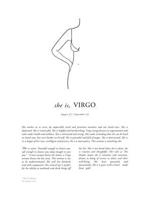 Worthy - Curated Online Homeware NZ Tattoos For Women Zodiac Signs, She Is Virgo, Word Tattoos For Women, Virgo Girl, Virgo Traits, Virgo Tattoo, Zodiac Cards, Virgo Quotes, Virgo Women