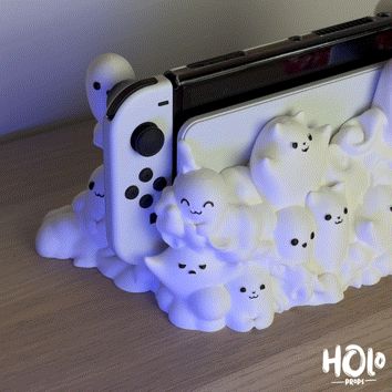 3d Printed Gift Ideas, 3d Printing Ideas Cute, Easy 3d Printing Ideas, Nintendo Switch Cute, 3d Printing Nintendo Switch, Switch Dock Custom, Nintendo Switch 3d Print, Cute 3d Printing Ideas, Nintendo Switch Dock Cover