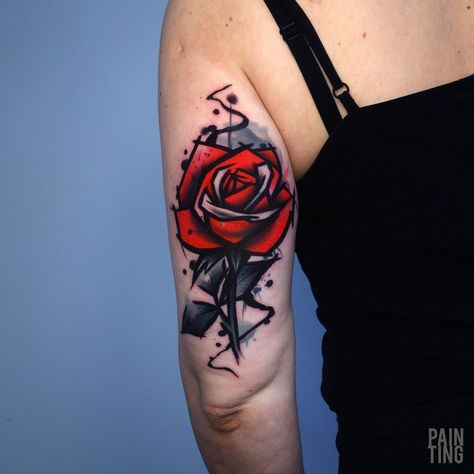 Instagram post by Szymon Gdowicz • May 16, 2022 at 3:11pm UTC Black And Red Rose Tattoo, Black And Grey Rose Tattoo, Bloom Tattoo, Small Neck Tattoos, H Tattoo, Rose Hand Tattoo, Peacock Feather Tattoo, Neck Tattoos Women, Black Rose Tattoos