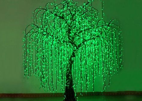 Holiday LED Lighted White Weeping Willow Trees | YanDecor Avatar Tree, Commercial Christmas Lights, Ideas For Garden, Willow Trees, Weeping Willow Tree, Lighting Decoration, Led Rope Lights, Led Christmas Tree, Led Tree