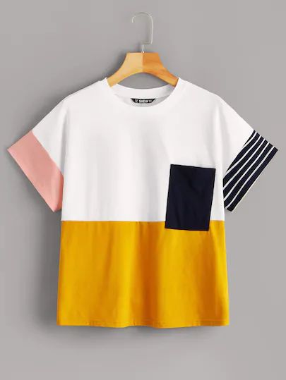 Color Block Shirts, Color Block Tee, Colour Blocking, Color Block Top, Inspiration Mode, Boys Clothing, Boys T Shirts, Color Blocking, Color Block