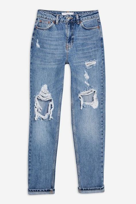 Topshop Mom Jeans, Cute Ripped Jeans, Ripped Jeggings, Ripped Knee Jeans, Mom Jeans Outfit, Ripped Mom Jeans, Black Jeans Outfit, American Jeans, Trendy Swimwear