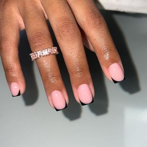 Short Square Acrylic Overlay, Cute Simple Dip Nail Designs, Short Natural Nail Manicure Ideas, Cute Overlay Nail Ideas, Gel Overlay Nails Natural Short French Tip, Almond Overlay Nails, Acrylic Overlay Designs, Square Overlay Nails, Manicure Ideas For Short Nails Natural Black Women