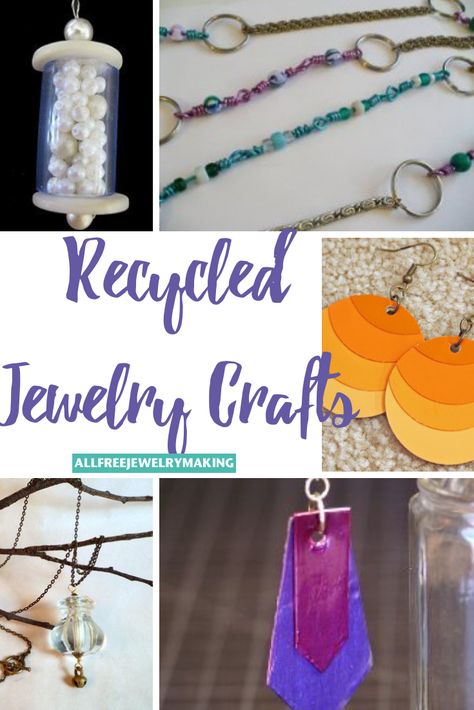 It's time to take your jewelry game to the next level with these chic recycled ideas! Did you know you could make a pair of earrings out of paint chips? Diy Jewelry From Recycled Materials, Diy Jewelry Recycled, Recycler Diy, Diy Jewelry Making Tutorials, Beading Patterns Free, Make Your Own Jewelry, Recycled Jewelry, Upcycled Crafts, Upcycled Jewelry