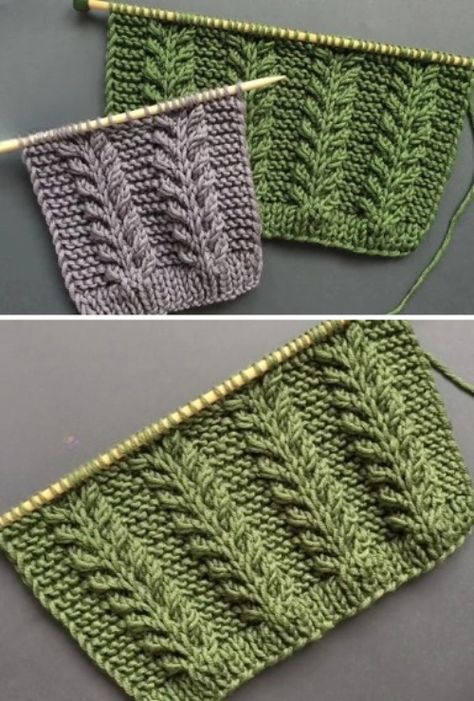 Motif Knitting, Knitted Slippers Pattern, Basketweave Stitch, Knitting Stitches Tutorial, Dishcloth Knitting Patterns, Baby Knitting Patterns Free, Sock Knitting Patterns, Free Knitting Patterns, Leaf Motif