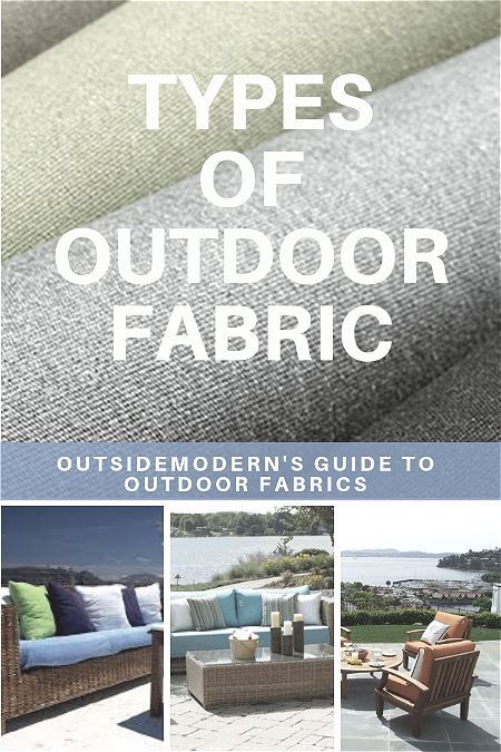 Olefin Fabric, Oatdura, Sunbrella, Polyester. Click here for a guide to the most common types of outdoor fabric available. Sunbrella Fabric Outdoor, Patio Furniture Layout, Sunbrella Upholstery Fabric, Outdoor Recliner, Outdoor Living Furniture, Comfy Seating, Patio Shade, Modern Outdoor Furniture, Outdoor Patio Decor