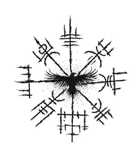 Ancient Viking Art, Viking Armour, Vegvisir Tattoo, Baseball Tattoos, Norse Mythology Tattoo, Line Drawing Tattoos, Nordic Symbols, Arte Viking, Scandinavian Tattoo