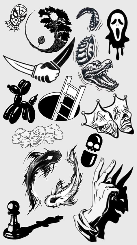 Men Black And White Tattoo, Men’s Gothic Tattoos, Johnny Gloom Tattoo, Patch Work Tattoos On Men, Fancy Tattoo For Boy, Sb Tattoo Ideas, Minimalist Tattoo Stencil, Trad Goth Tattoo, Patchwork Tattoos Men