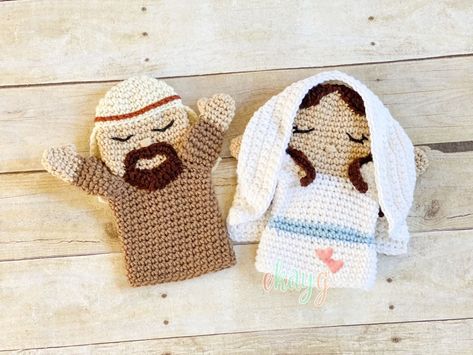 Hand Puppet Crochet, Story Puppets, Crochet Nativity, Faithful Man, Crochet Beard, Nativity Story, Puppet Patterns, The Nativity Story, The Nativity