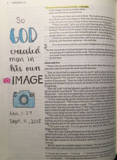 Genesis 1:27 Bible Journaling, Genesis 1:27, Bible Journaling Genesis 1:1, Genesis 1 Bible Journaling, Journaling September, Genesis Bible Journaling, Genesis 27, God Ideas, Bible Doodles