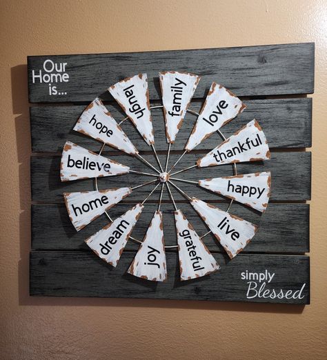 Windmill, barn wood, wall decor DIY Diy Windmill Decor, Windmill Wall Decor Farmhouse, Homemade Windmill, Wood Wall Decor Diy, Barn Wood Wall Decor, Windmill Clock, Small Windmill, Farm Windmill, Barn Wood Wall