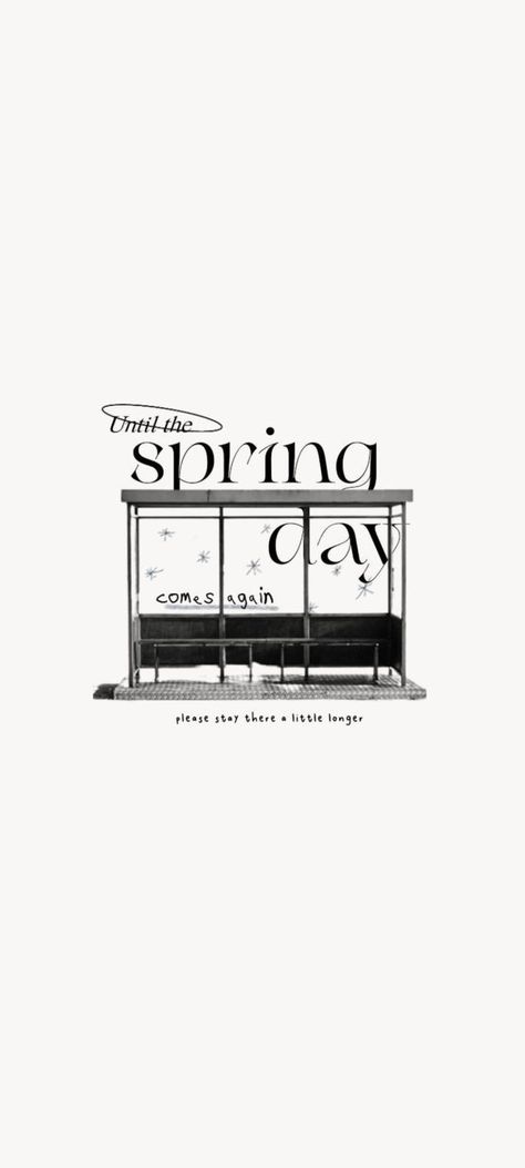 Spring Day Lyrics Wallpaper, Bts Wallpaper Subtle, Simple Bts Wallpaper, Bts Album Cover Wallpaper, Spring Day Bts Aesthetic, Bts Simple Wallpaper, Bts Songs Wallpaper, Bts Minimalist Wallpaper, Bts Wallpaper Aesthetic Homescreen