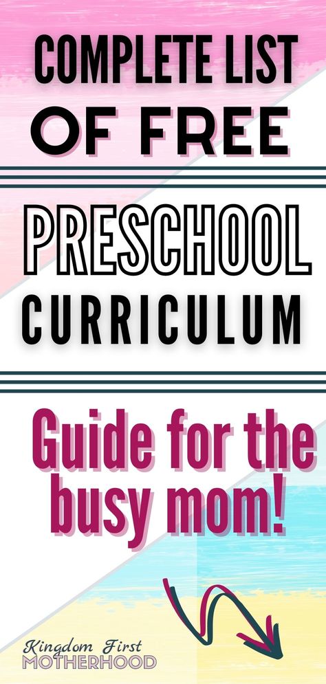 Free Preschool Curriculum, Pre K Homeschool Curriculum, Christian Preschool Curriculum, Preschool Curriculum Free, Preschool Bible Lessons, Teach Preschool, Homeschool Preschool Curriculum, Free Homeschool Curriculum, Free Homeschool Resources