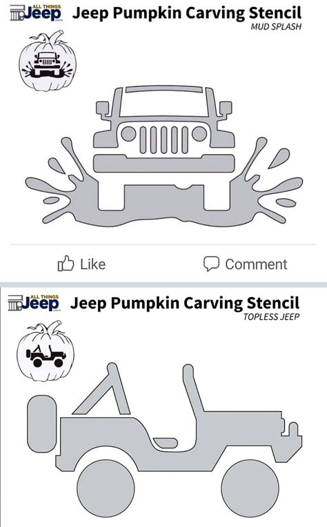 Jeep Pumpkin Carving Stencil, Halloween Jeep Tire Decorations, Jeep Stencil, Jeep Pumpkin Carving, Jeep Wrangler Halloween Ideas, Halloween Jeep Wrangler Decorations, Diy Jeep Accessories, Jeep Crafts, Jeep Life Decal