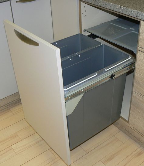 Picture 1 of 1 Compact Kitchen Unit, Pull Out Kitchen Cabinet, Kitchen Waste Bin, Kitchen Range Hood, Household Waste, Kitchen Waste, Compact Kitchen, Waste Bin, Kitchen Cabinet Organization