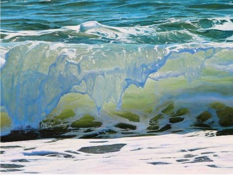 Ocean Waves Photography, Ocean Landscape Painting, Ocean Art Painting, Surf Painting, Sea Artwork, Ocean Waves Painting, Seascapes Art, Waves Photography, Sunrise Art