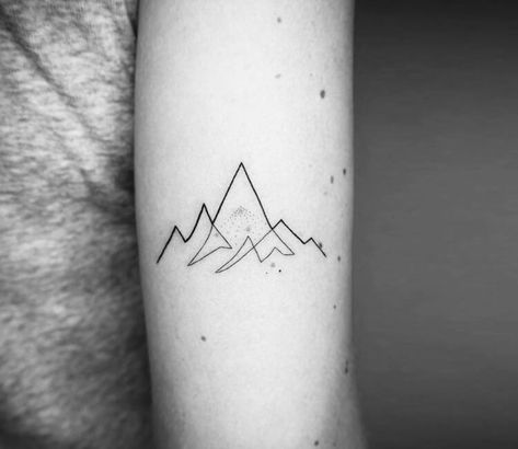 Top 100 tattoos by artist Mo Ganji Hill Tattoo, Wormhole Tattoo, Geometric Mountain Tattoo, Mountains Tattoo, Mo Ganji, Mountain Tattoo Simple, Coordinates Tattoo, Baby Name Tattoos, 12 Tattoos