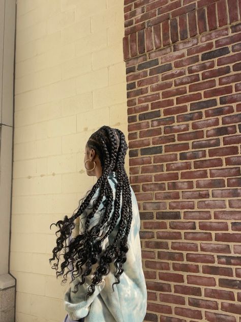 Braided Cornrow Hairstyles With Curls At The End, Cornrows Braids Curly Ends, Cornrow Hairstyles Curly Ends, Cornrows Braids With Curly Ends, Cornrow Curly Ends, Long Cornrows With Curly Ends, Cornrows Curly Ends, Feed In Braids Curly Ends, 40in Bussdown