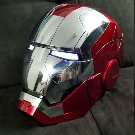 50% Discount -Wearable Intelligence Control Iron Man Helmet(❗ BUY 2 FREE SHIPPING) Jarvis Iron Man, Deadpool Mask, Cb 450, Iron Man Helmet, Cosplay Helmet, Road Rage, Marvel Iron Man, Pet Fashion, Voice Control