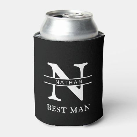 Diy Groomsmen Gifts, Beer Can Holder, Best Groomsmen Gifts, Groomsmen Gifts Unique, Be My Groomsman, Bachelor Party Gifts, Custom Koozies, Groomsman Gift, Can Holder