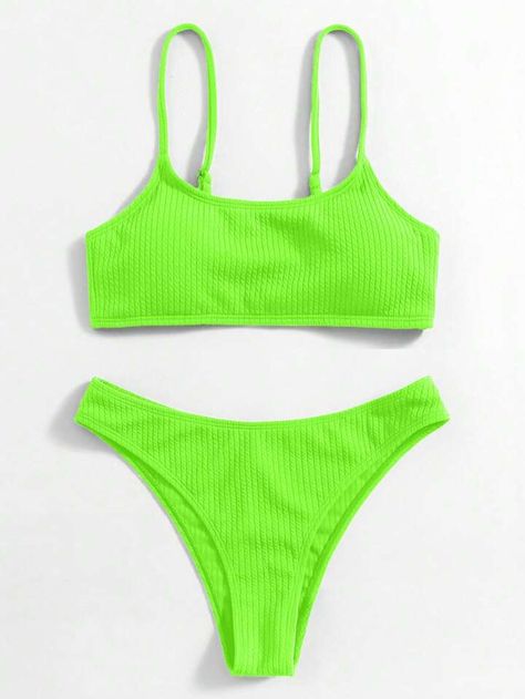 Neon Bathing Suits, Glow Birthday, Neon Bikinis, Summer Bathing Suits, Verde Lima, Beachwear For Women, Fashion Gallery, Swim Wear, Neon Green