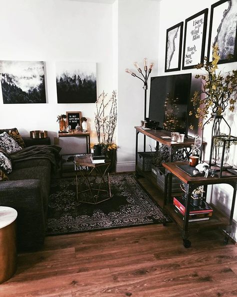 A place for peaceful enchantments and dark fairy tales. The witch aesthetic vibes are strong in my rustic studio apartment - want to come hang out with me in all this rustic home decor glory? Click through! 🖤 #witchaesthetic #rustichomedecor #studioapartment #tinyhome The Witch Aesthetic, Dark Home Decor, Studio Studio, Dark Home, Apartment Aesthetic, Dark Fairy, Studio Apartment Decorating, Witch Aesthetic, Apartment Inspiration