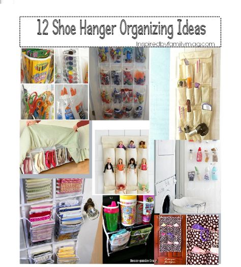 12 Shoe Hanger Organizing Ideas (There are some GREAT ideas here!) Pocket Organizer Ideas, Baby Jars, Shoe Hanger, Organizer Ideas, Organize Your Home, Pocket Organizer, Home Organisation, Organize Declutter, Declutter Your Home