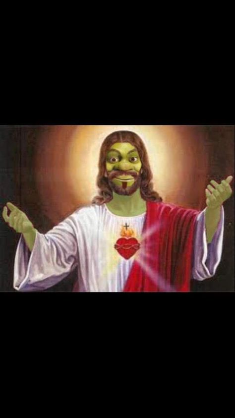 Bad Tattoos, Shrek, Really Funny Memes, Reaction Pictures, Matching Icons, Really Funny, Funny Jokes, Funny Memes, Jesus