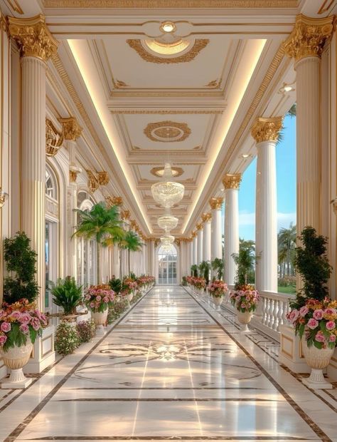 Modern Palace Interior, Castle House Design, Luxury Mansions Interior, Castle Aesthetic, House Design Pictures, Dream Life House, Luxury House Interior Design, Castle House, Mansion Interior