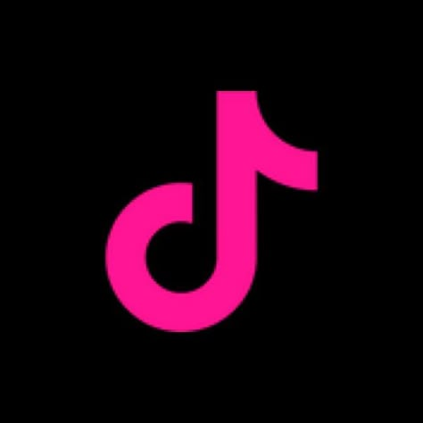 Neon Pink Tiktok Icon, Black And Hot Pink App Icons, Tv Girl App Icons, Bright Pink App Icons, Mcbling Widgets, Dark Pink App Icons, Pink Tiktok Icon, Hot Pink Icons, Tiktok App Icon