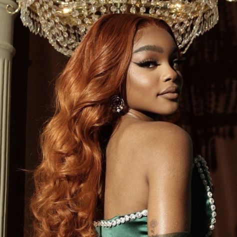 Halle Bailey Ginger Hair, Marsai Martin Photoshoot, Marsi Martin, Gala Hairstyles Black Women, Marsai Martin, Black Celebrities, Baddie Hairstyles, Ginger Hair, Birthday Photoshoot