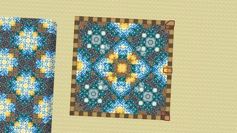 Ceiling Minecraft, Minecraft Terracotta, Mc Interior, Minecraft Floor Designs, Minecraft Reference, Mc Houses, Terracotta Pattern, Minecraft Pattern, Minecraft Building Guide