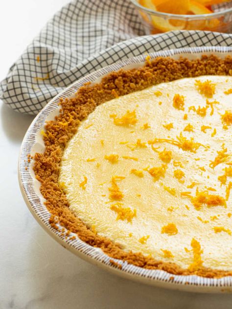 Sour Orange Pie Recipe, Sour Orange Pie, Spaghetti And Sausage, Orange Pie Recipe, Orange Pie, Creamy Pie, Sour Orange, 12 Tomatoes Recipes, Tomatoes Recipes