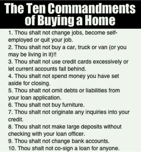 Mortgage Humor, Real Estate Agent Marketing, Mortgage Process, Real Estate Gifts, Mortgage Tips, Loan Officer, Ten Commandments, Buying A Home, Mortgage Calculator