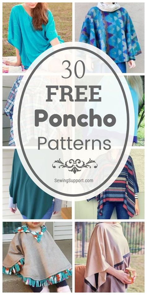 Poncho Pattern Sewing How To Make, Free Poncho Sewing Pattern, Poncho Diy Easy, Poncho From Scarf Diy, Handwoven Poncho Pattern, Quilted Poncho Pattern, Hooded Poncho Pattern Sewing, Poncho Cape Pattern Sewing, Fabric Shawl Patterns Sewing