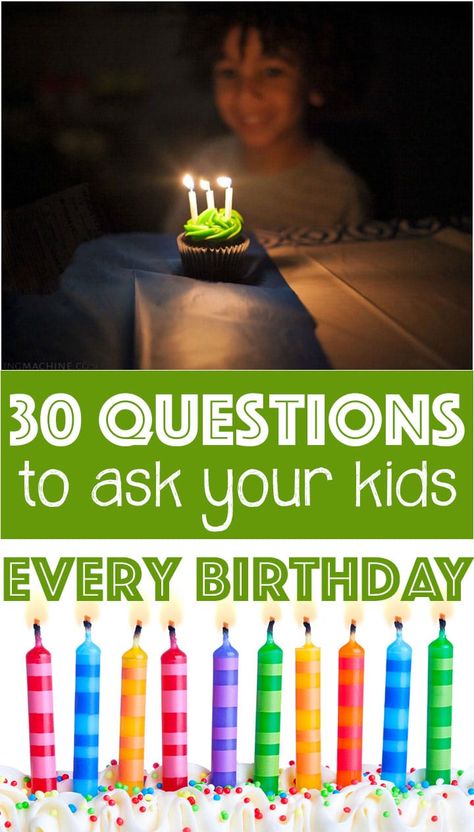 Birthday Surprise Kids, Questions To Ask Your Kids, Birthday Questions, Some Questions To Ask, Best Birthday Surprises, Kids Questions, 30 Birthday, Activities For Girls, Activities For Boys