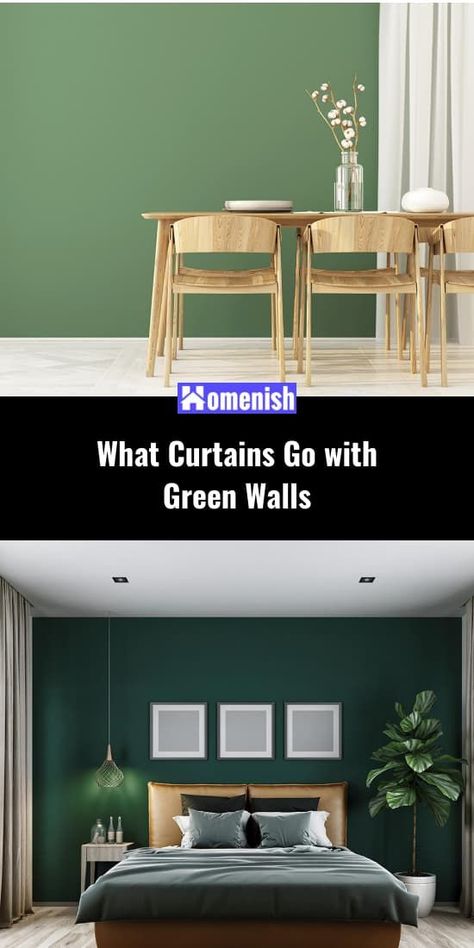 Green Wall And Curtains, Curtains Living Room Green Walls, What Colour Curtains Go With Green Walls, Curtains For Green Bedroom, What Color Curtains With Green Walls, Green Wall With Curtains, Curtain Color For Green Walls, Green Bedroom With Curtains, Green Walls Curtain Ideas