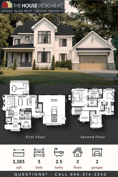 A beautiful eye for detail means that this rustic farmhouse-style plan is one that you have to see to believe. Featuring tons of marvelous designs both inside and out, the 2-story, 2,383 square foot home is perfect for a growing family. And with its attention to the needs of everyone, the 3 bedroom 2.5 bathroom layout has you covered no matter what you might need. Sims 4 Family House, Sims 4 Houses Layout, Bedroom Traditional, Sims 4 House Plans, Traditional House Plan, Small House Design Plans, Traditional House Plans, Farmhouse Plan, Beautiful Eye