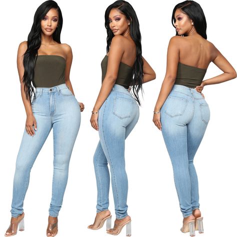 Say hello to your new closet staple! 👖 The All Match Stretch High Waist Women's Jeans Skinny Pants are the perfect blend of comfort and chic style. Slip into these versatile jeans that hug your curves just right and pair with ANY top for an effortlessly fabulous look! 🌟 Ready for a game-changing fit? Click the link to snag your pair now! #StylishComfort #SkinnyJeansRevolution ➡️ https://weczon.com/collections/women/products/all-match-stretch-high-waist-women-jeans-skinny-pants Denim Pattern, Denim Patterns, Elegant Blouses, Waist Jeans, Pant Length, Fashion Today, Casual Fit, Look Casual, Look Chic