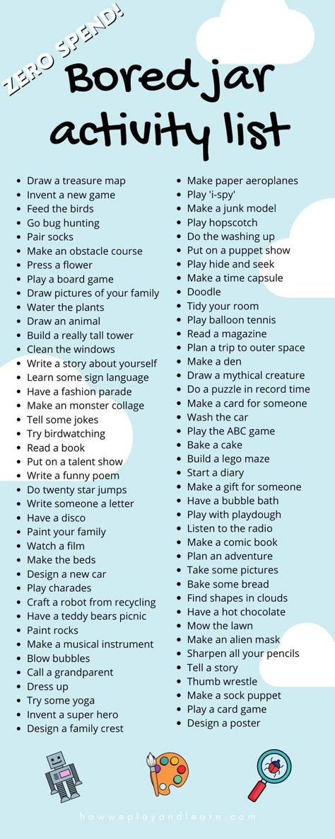 Bored Jar Activity List, Uppfostra Barn, Activity List, Freetime Activities, Bored Jar, Seni Dan Kraf, Sleepover Things, Things To Do At Home, Fun Sleepover Ideas