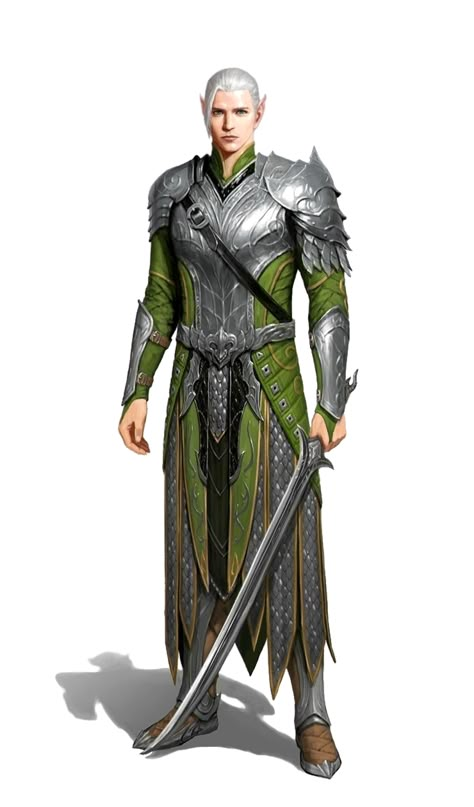 Elf Armor, Dnd Elves, Male Elf, Elf Warrior, Elf Characters, Pathfinder Character, Elves Fantasy, High Elf, Dungeons And Dragons Characters